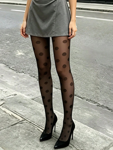 Schwarze polka dot - polka,